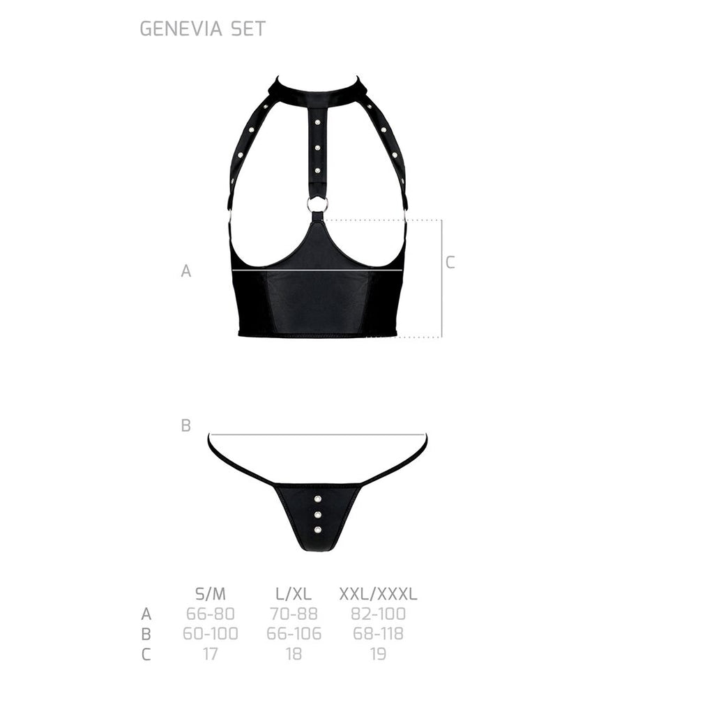 Комплект білизни з відкритими грудьми Passion GENEVIA