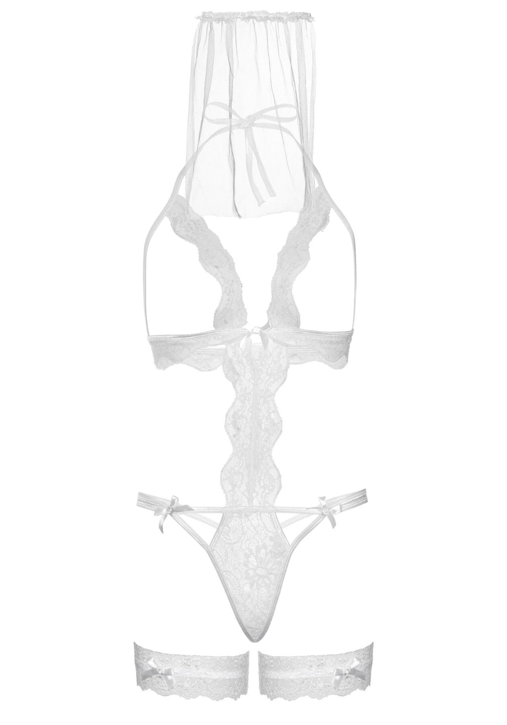 Костюм нареченої Leg Avenue G-string teddy