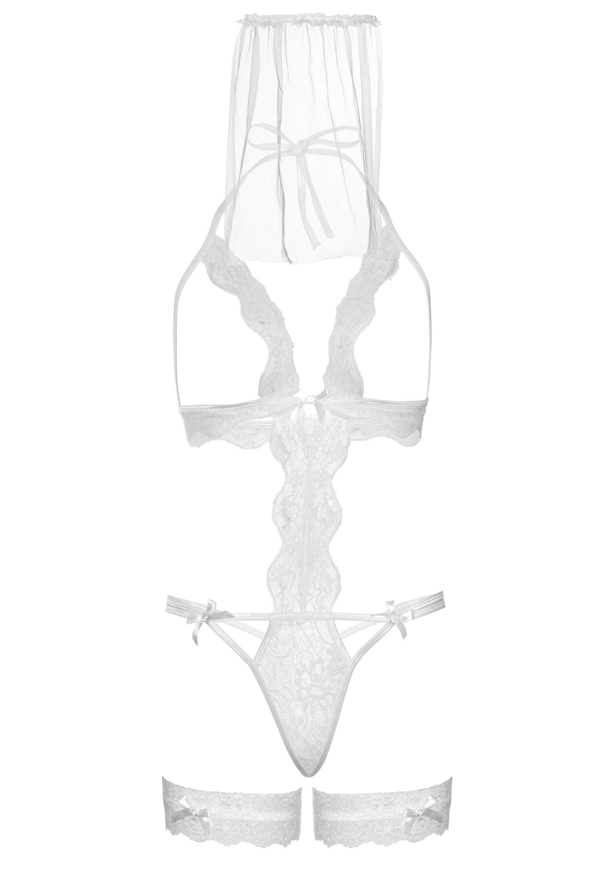 Костюм нареченої Leg Avenue G-string teddy