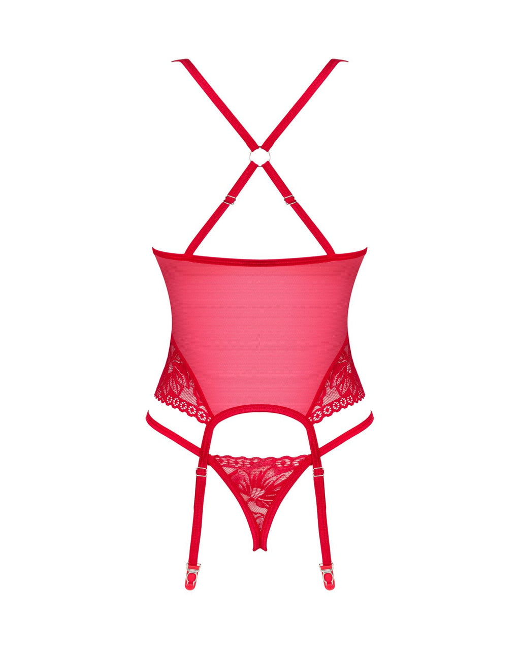 Прозорий корсет Obsessive Lacelove corset