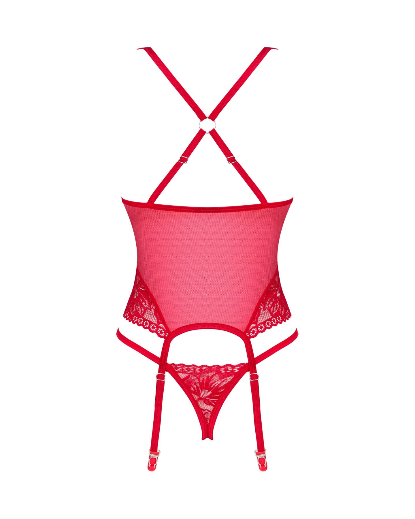 Прозорий корсет Obsessive Lacelove corset