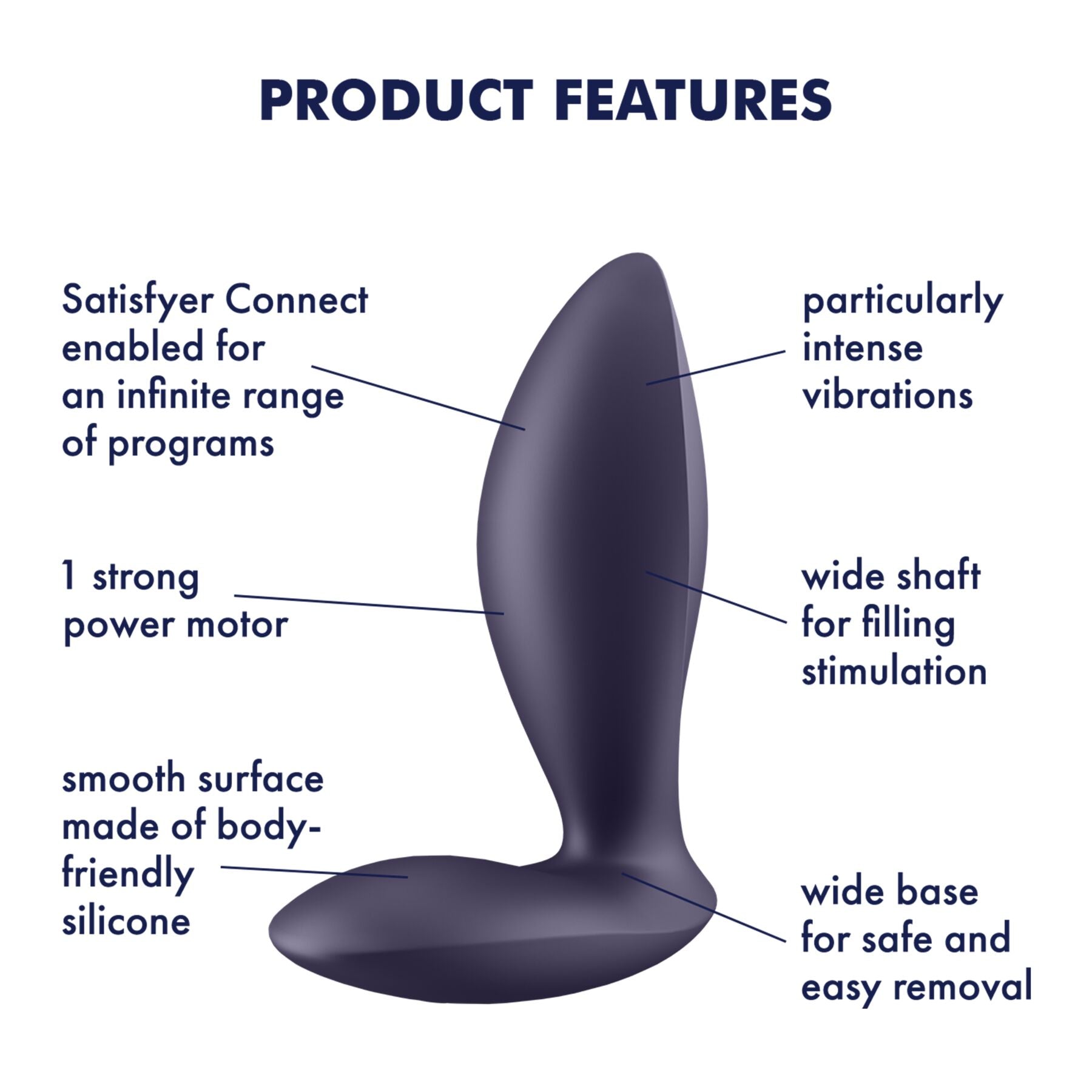 Анальна смарт-пробка з вібрацією Satisfyer Power Plug