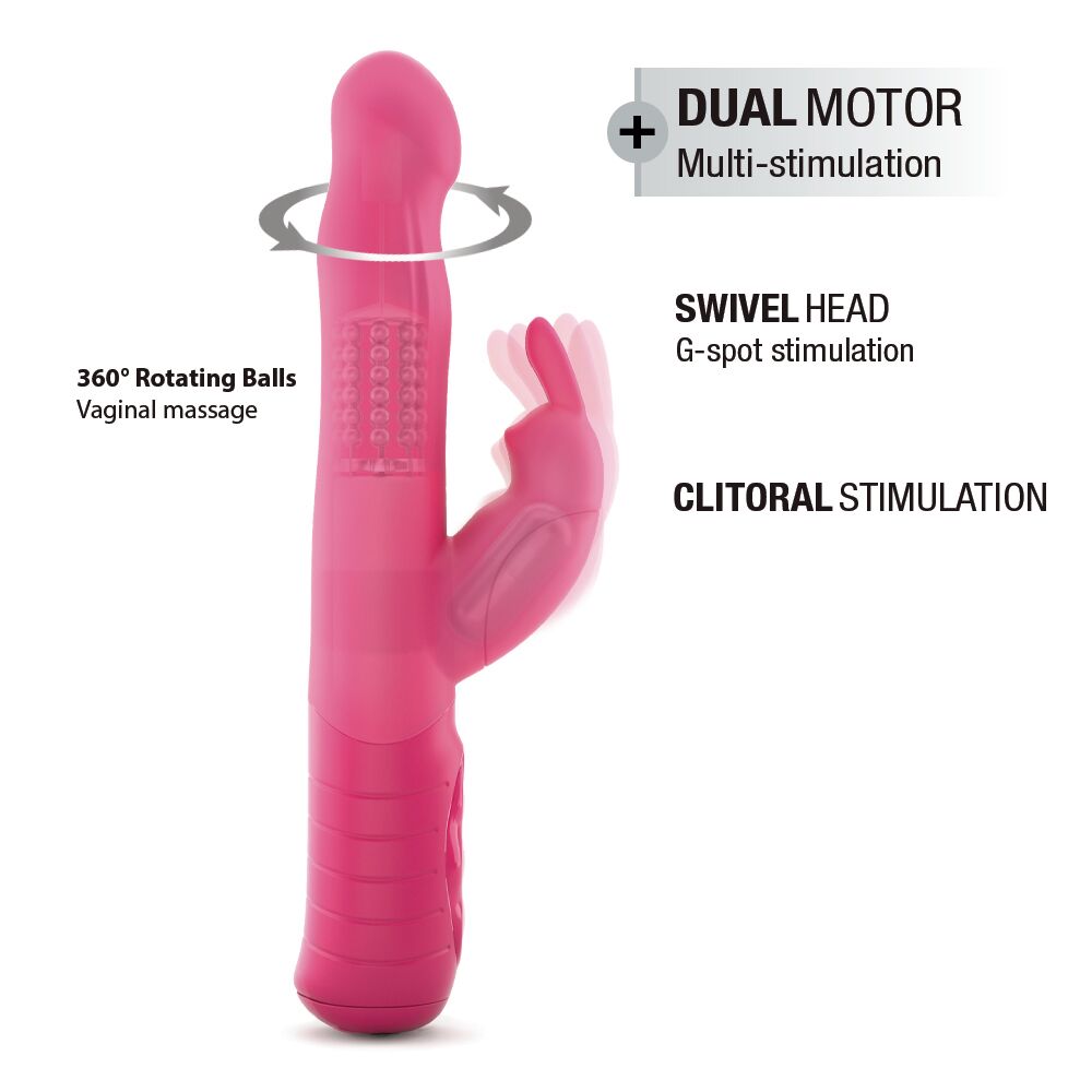 Вібратор-кролик Dorcel Baby Rabbit 2.0 з перлинним масажем і головкою