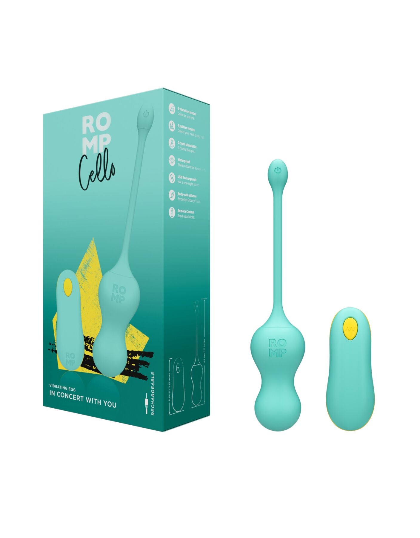 Віброяйце для точки G з пультом керування Romp Cello