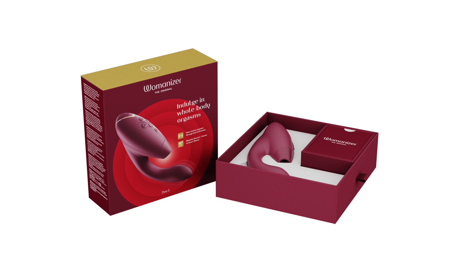 Подвійний вакуумний кліторальний стимулятор Womanizer Duo 2