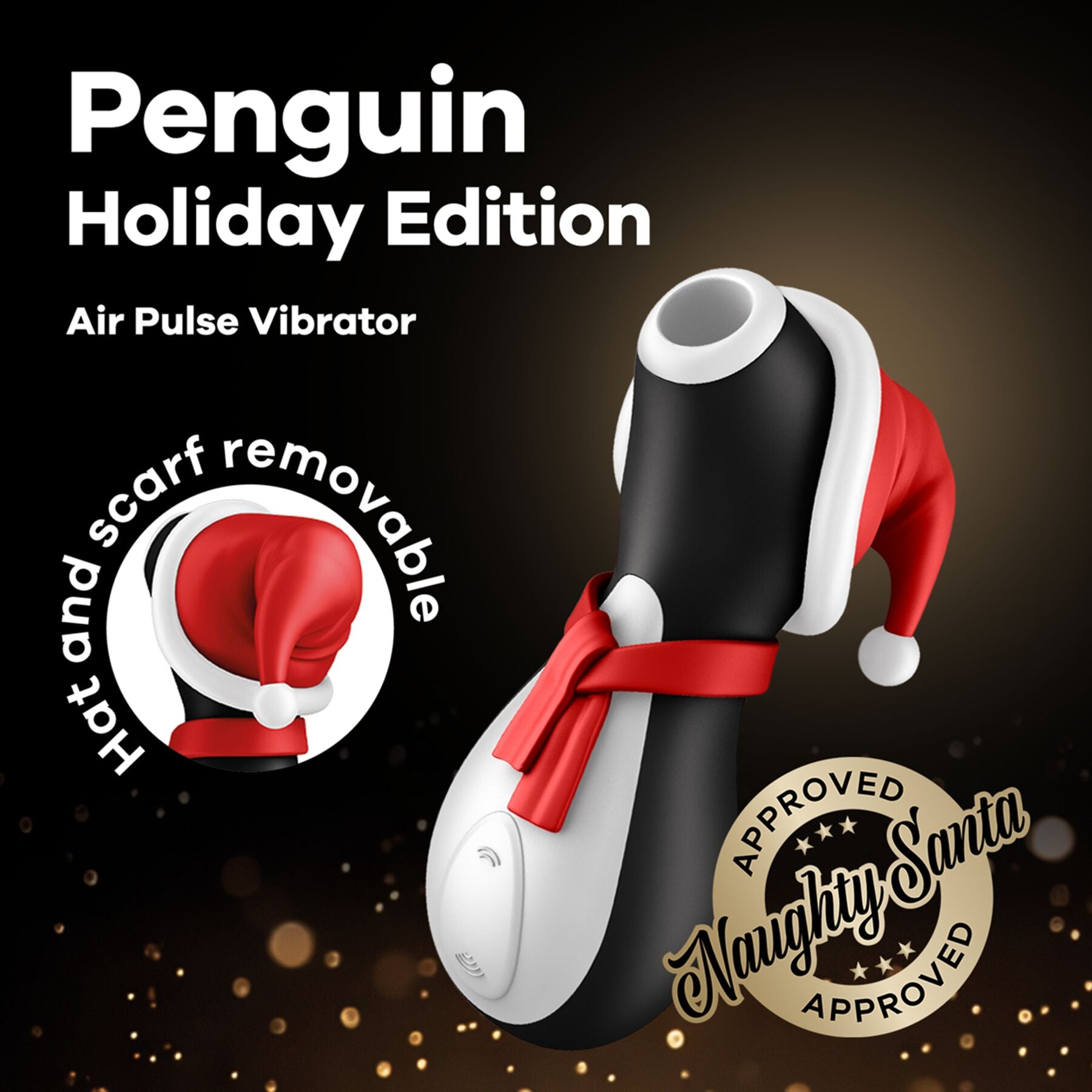 Вакуумний кліторальний стимулятор Satisfyer Penguin Holiday Edition