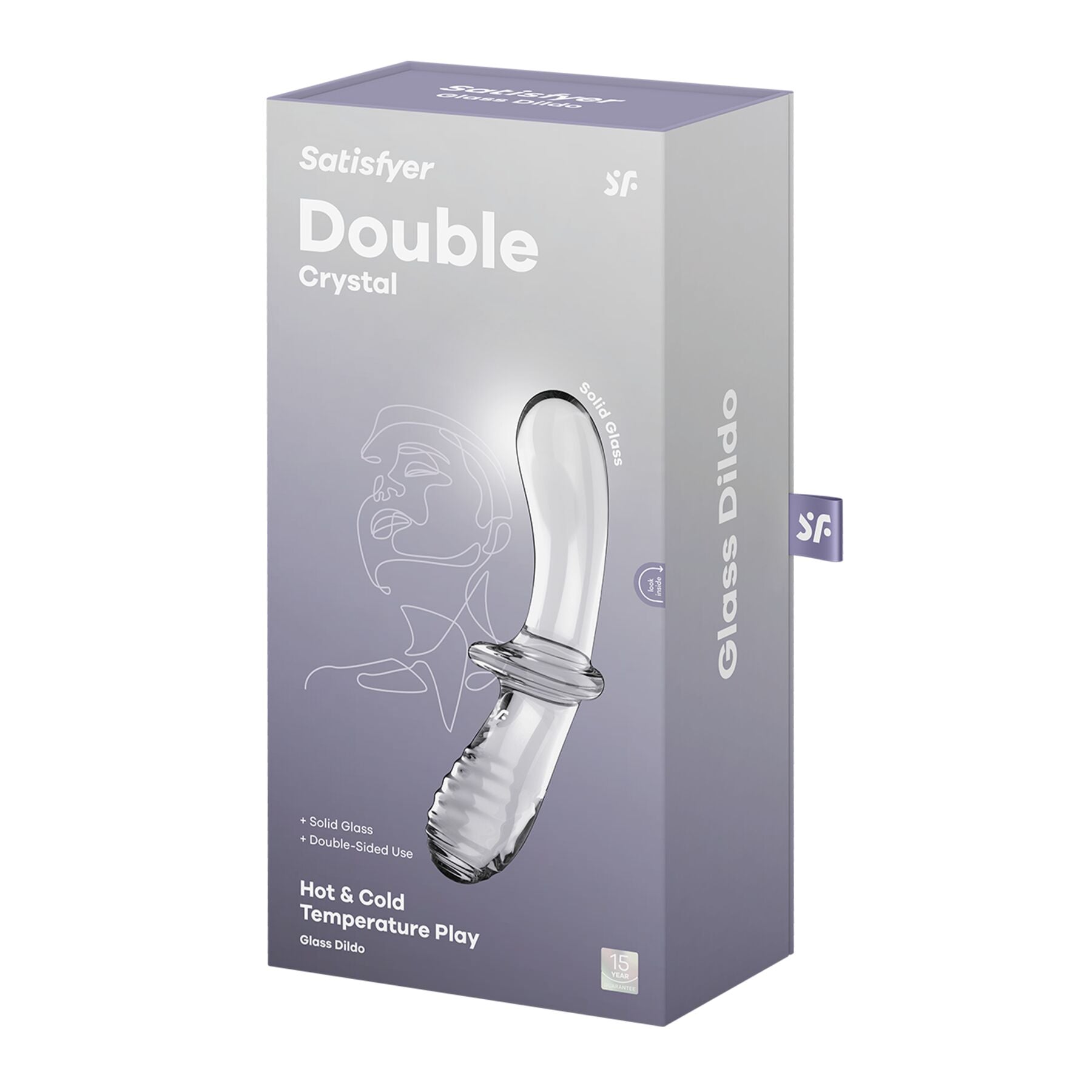 Двосторонній скляний дилдо Satisfyer Double Crystal