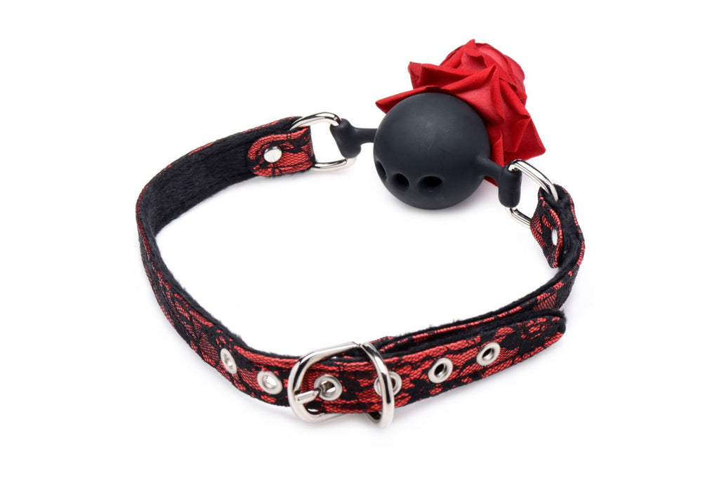 Кляп з трояндою Master Series Eye-Catching Ball Gag