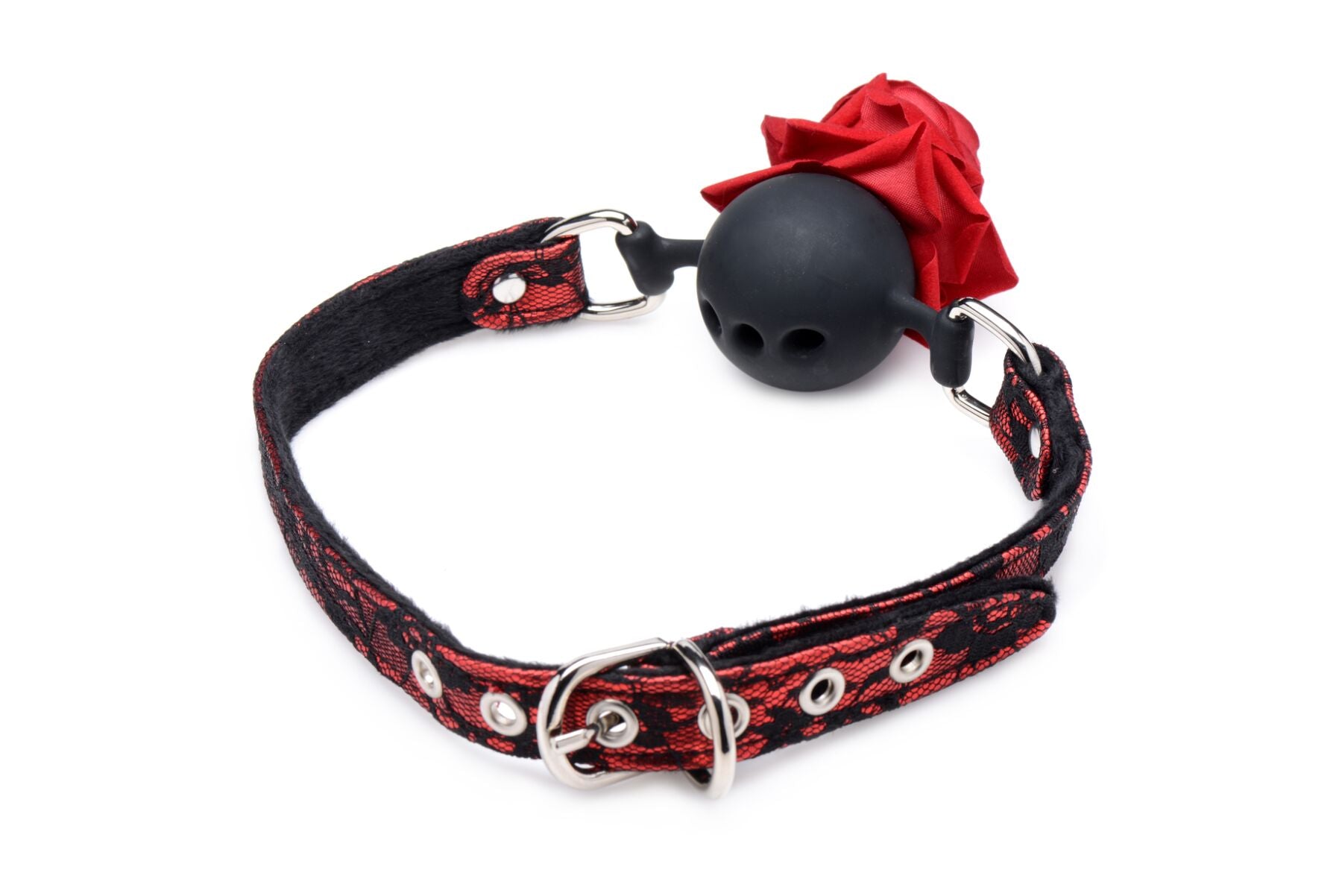 Кляп з трояндою Master Series Eye-Catching Ball Gag