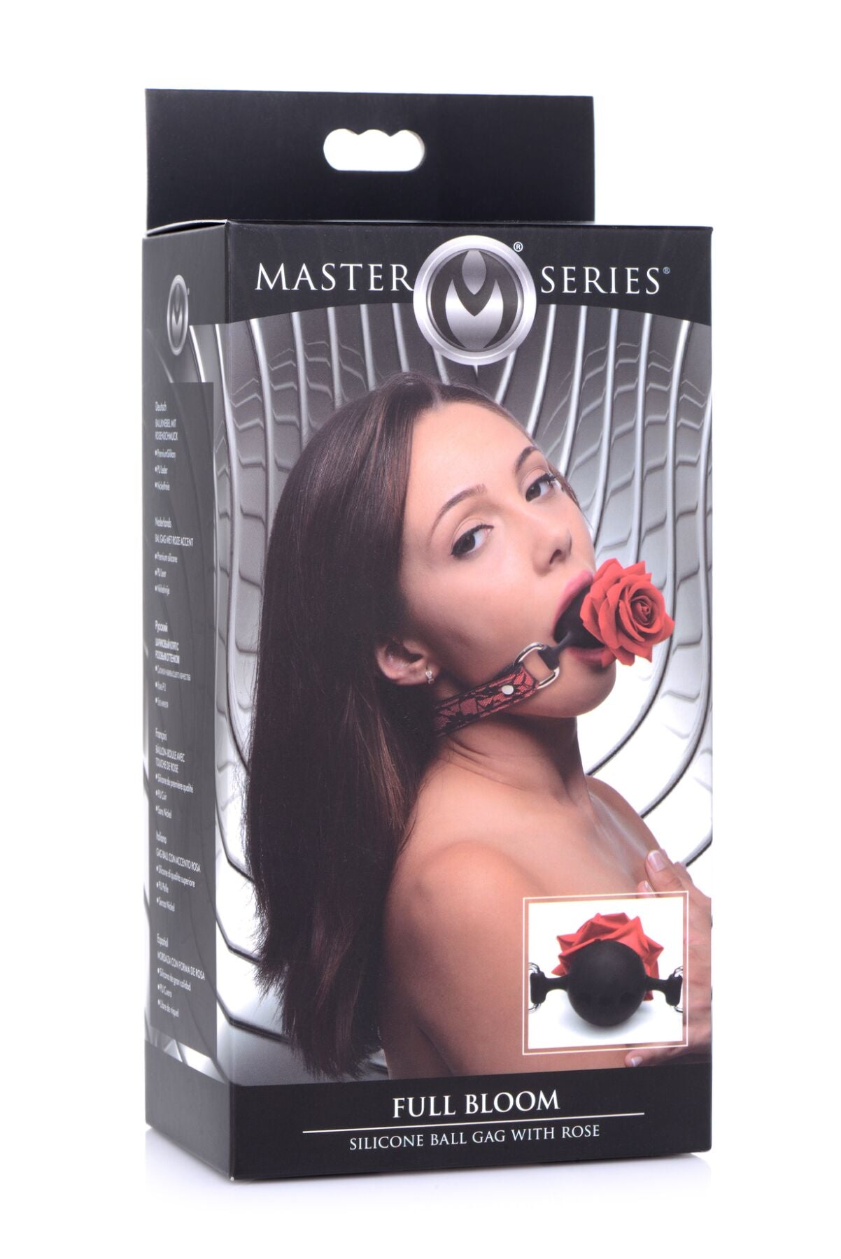 Кляп з трояндою Master Series Eye-Catching Ball Gag