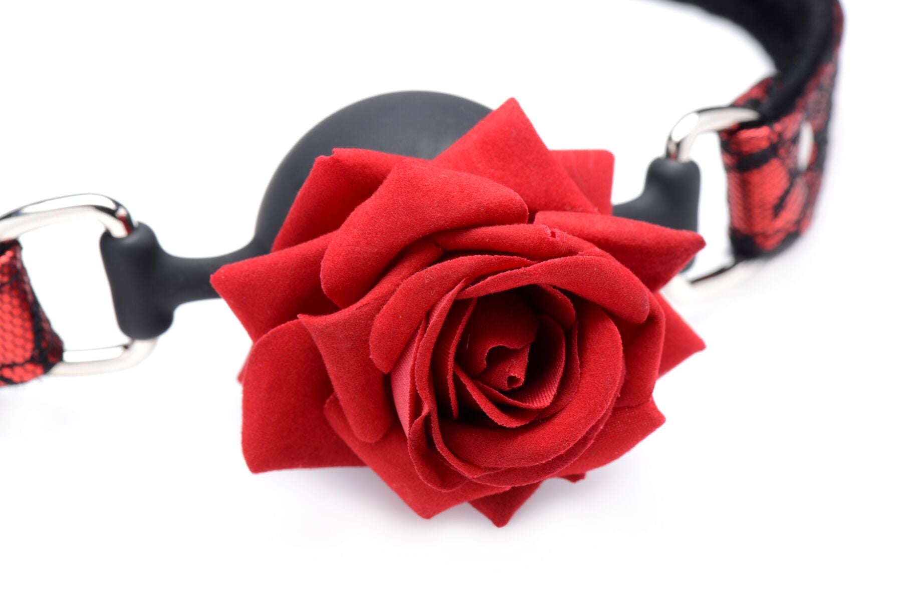 Кляп з трояндою Master Series Eye-Catching Ball Gag
