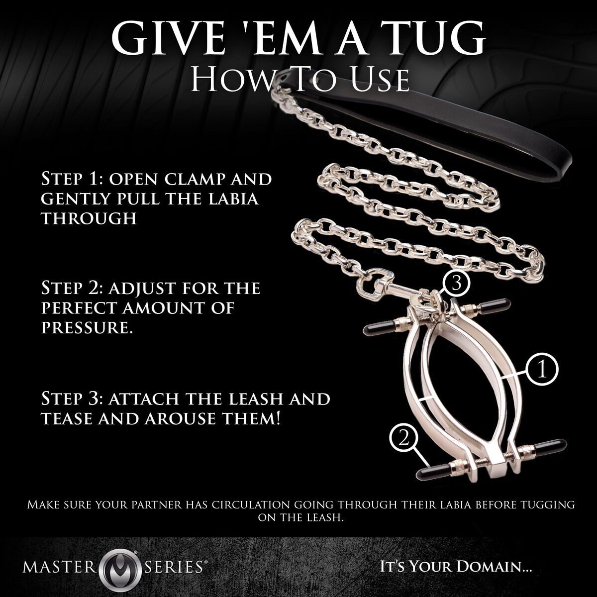 Затискач для статевих губ Master Series Pussy Tugger Adjustable
