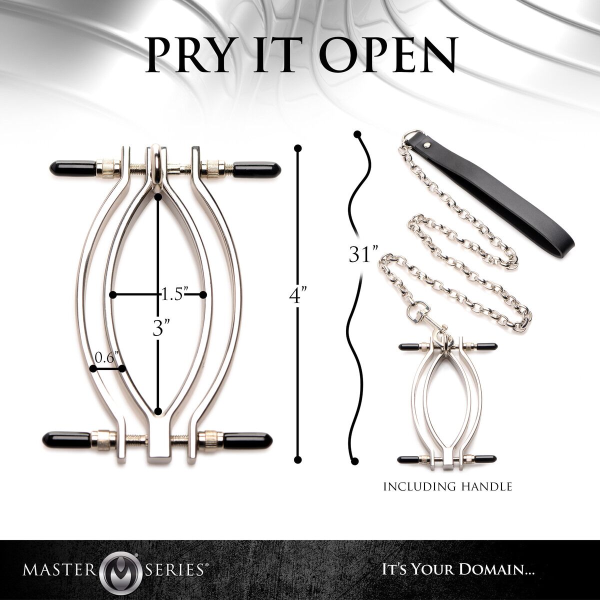 Затискач для статевих губ Master Series Pussy Tugger Adjustable