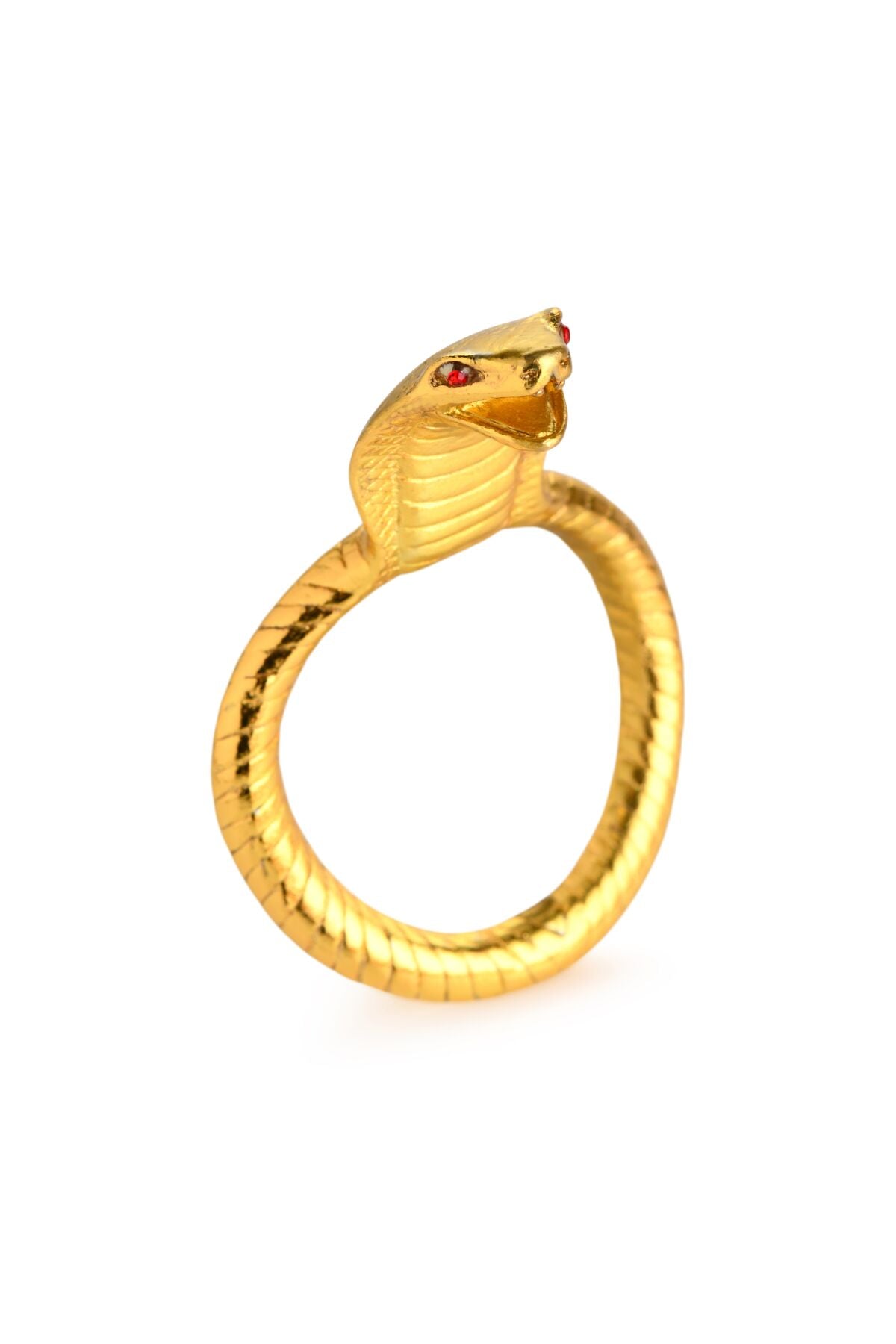 Ерекційне кільце з головою кобри Master Series Cobra King Golden Cock Ring