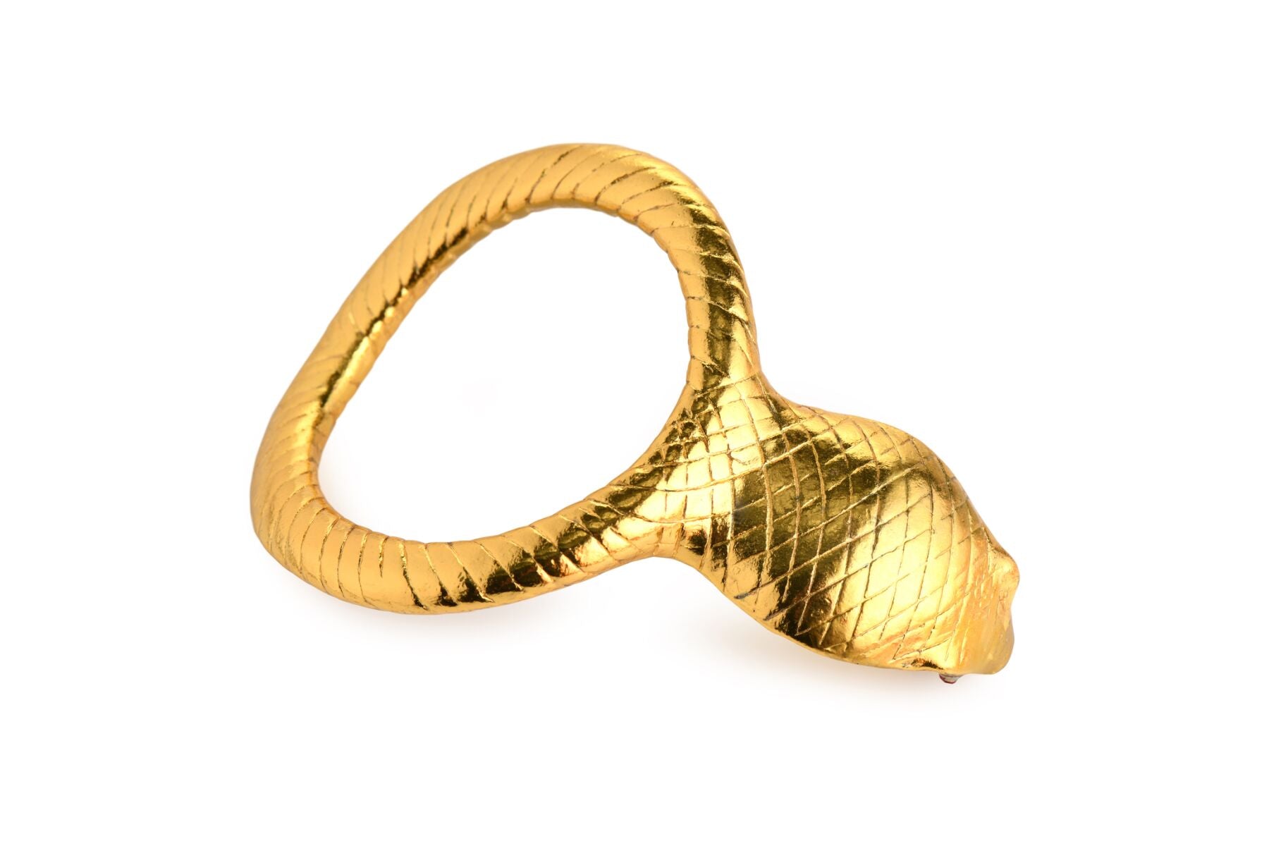 Ерекційне кільце з головою кобри Master Series Cobra King Golden Cock Ring