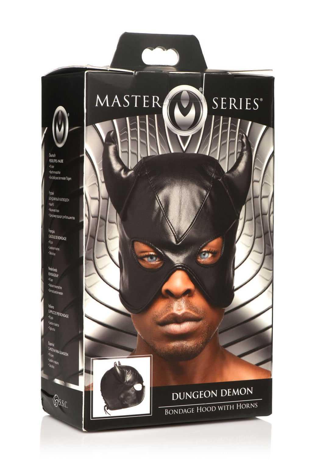 Маска з рогами Master Series Dungeon Demon Bondage