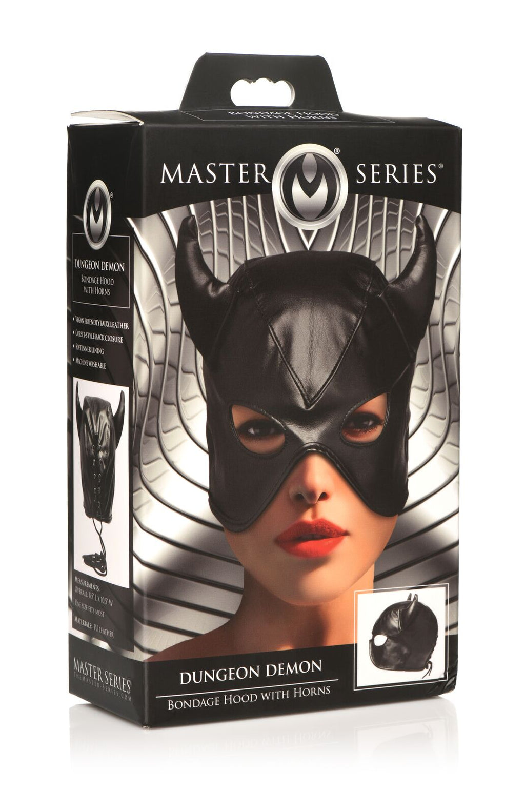 Маска з рогами Master Series Dungeon Demon Bondage