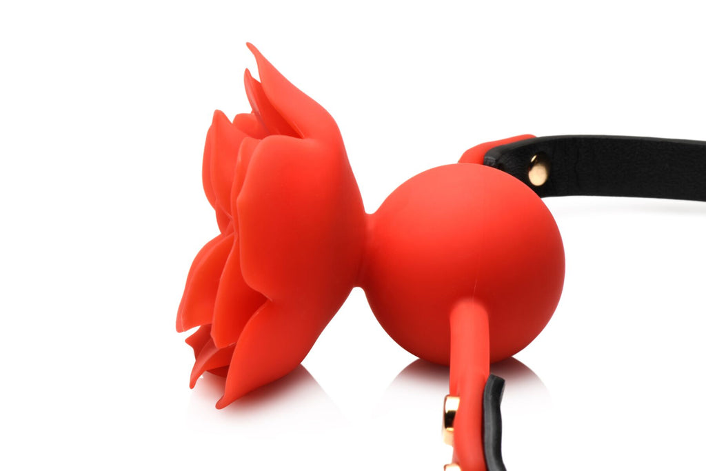 Силіконовий кляп з трояндою Master Series Blossom Silicone Gag