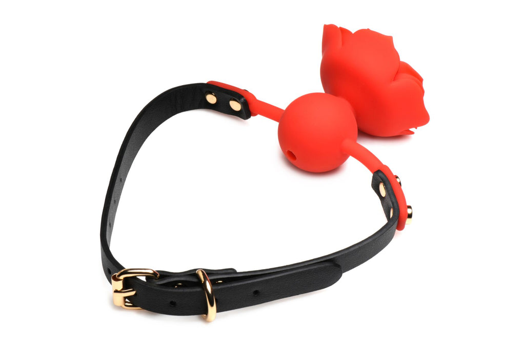 Силіконовий кляп з трояндою Master Series Blossom Silicone Gag