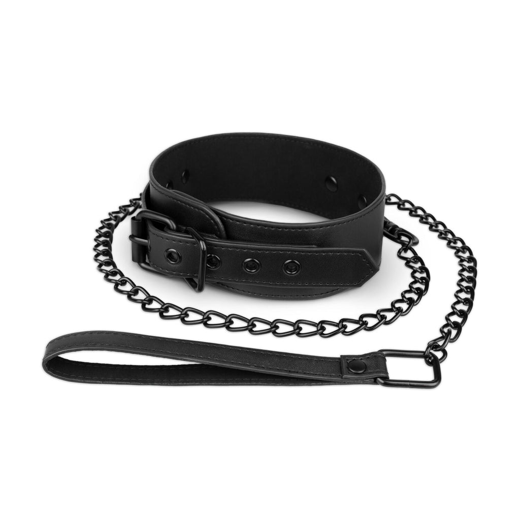 Нашийник з повідцем Bedroom Fantasies Faux Leather Collar