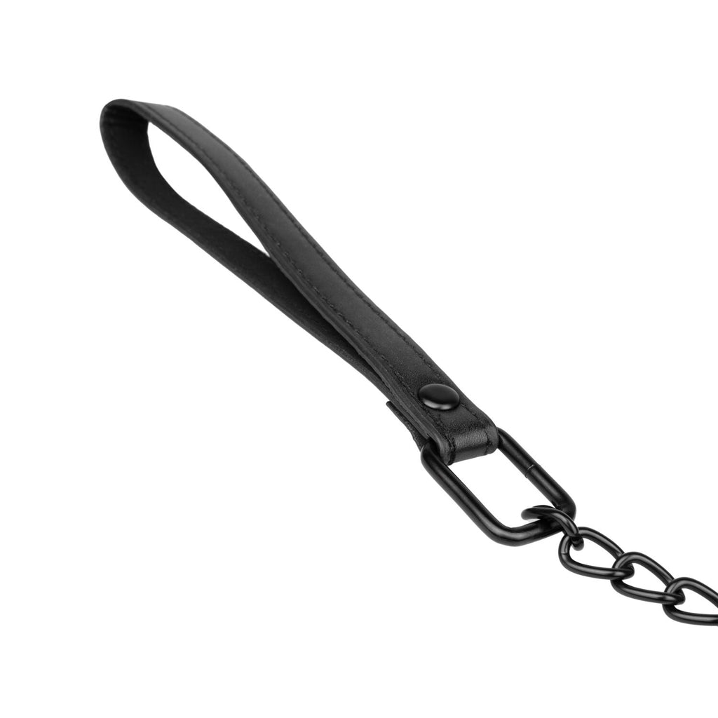 Нашийник з повідцем Bedroom Fantasies Faux Leather Collar