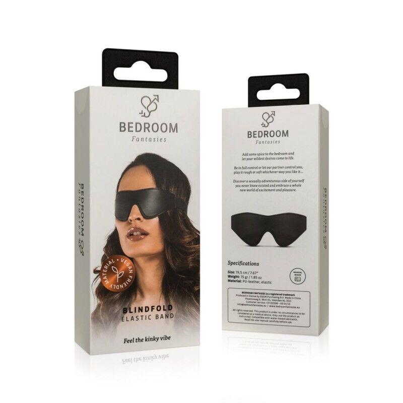 Маска Bedroom Fantasies Faux Leather Blindfold