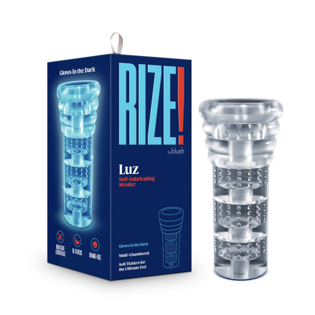 Мастурбатор Blush Rize - Luz Glow in the Dark Masturbator - Clear