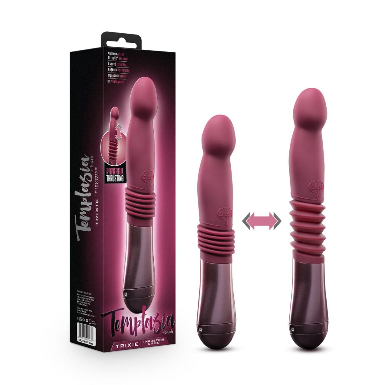 Пульсатор для точки G Blush Temptasia - Trixie Thrusting Dildo