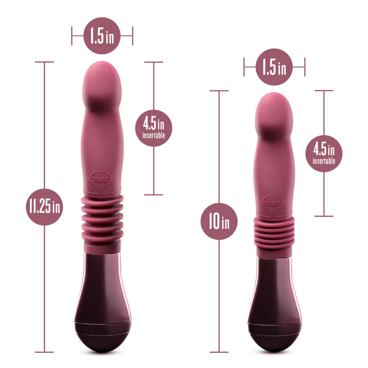 Пульсатор для точки G Blush Temptasia - Trixie Thrusting Dildo