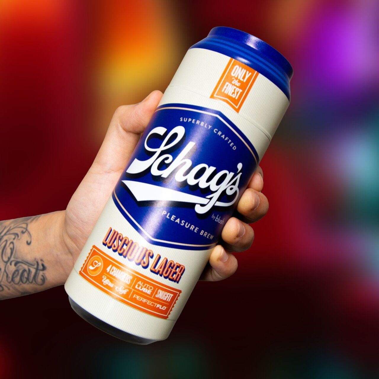 Мастурбатор - банка пива Blush Schag's Luscious Lager Masturbator Frosted