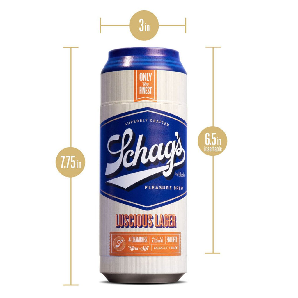 Мастурбатор - банка пива Blush Schag's Luscious Lager Masturbator Frosted