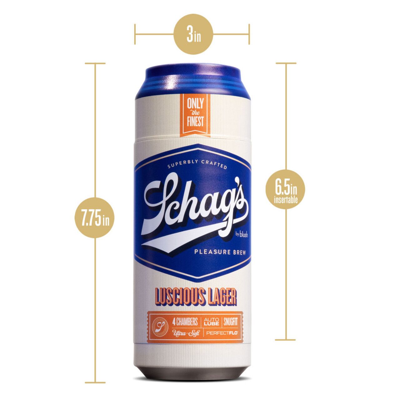 Мастурбатор - банка пива Blush Schag's Luscious Lager Masturbator Frosted