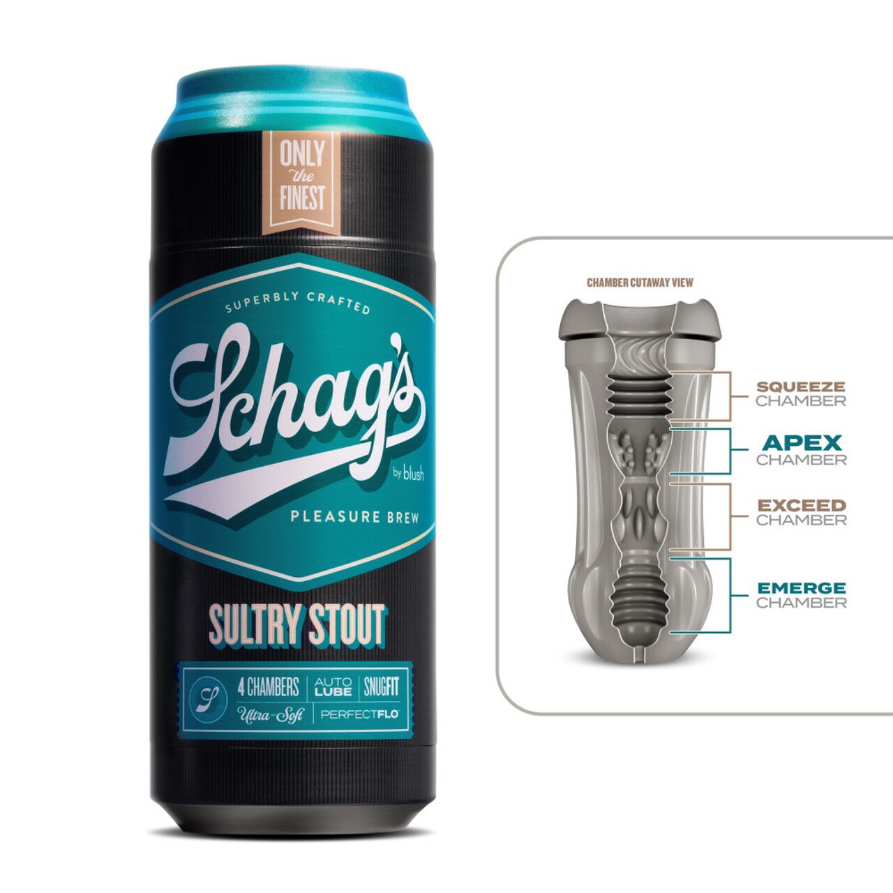 Мастурбатор - банка пива Blush Schag's - Sultry Stout Masturbator - Frosted