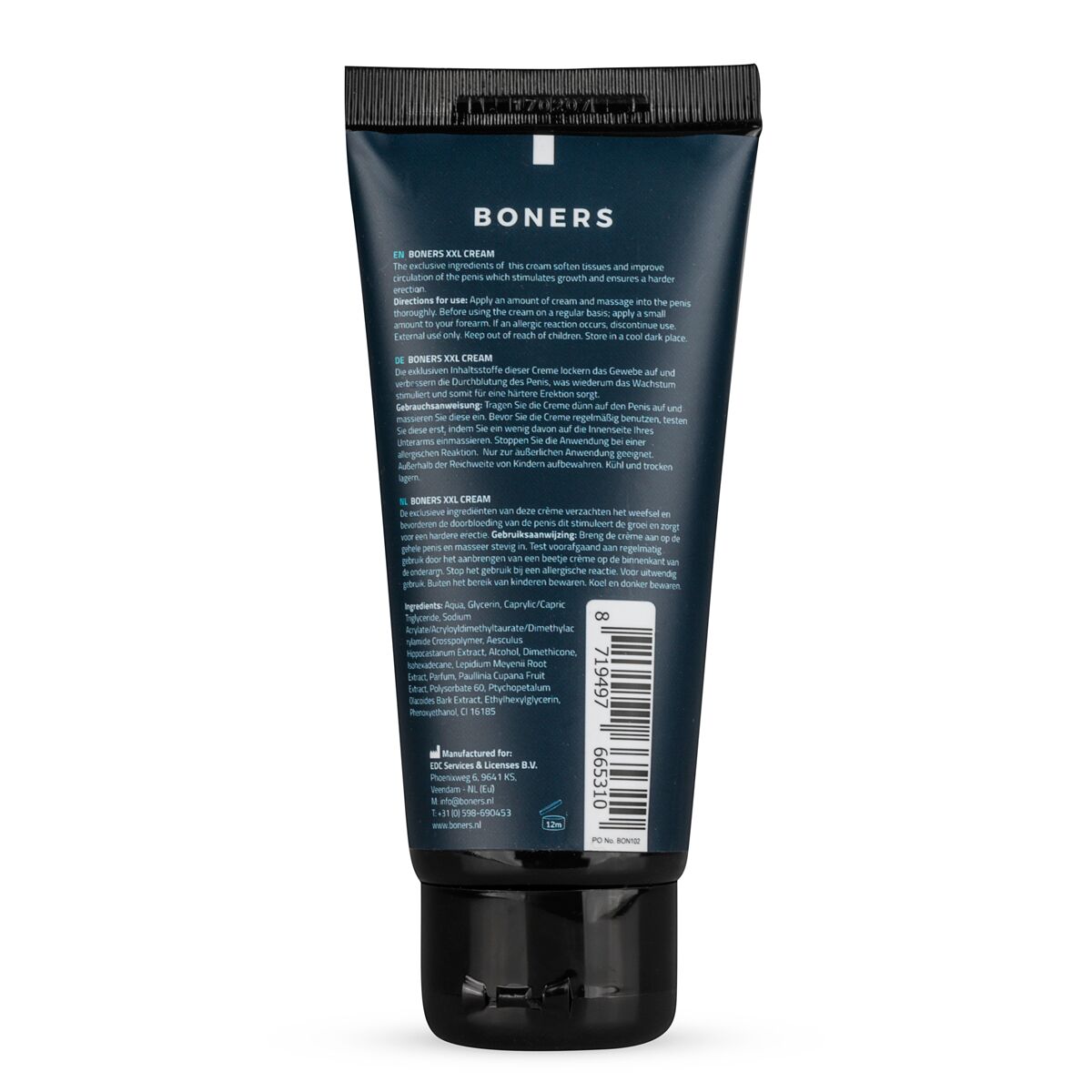 Крем для ерекції та збільшення члена Boners Penis XXL Cream