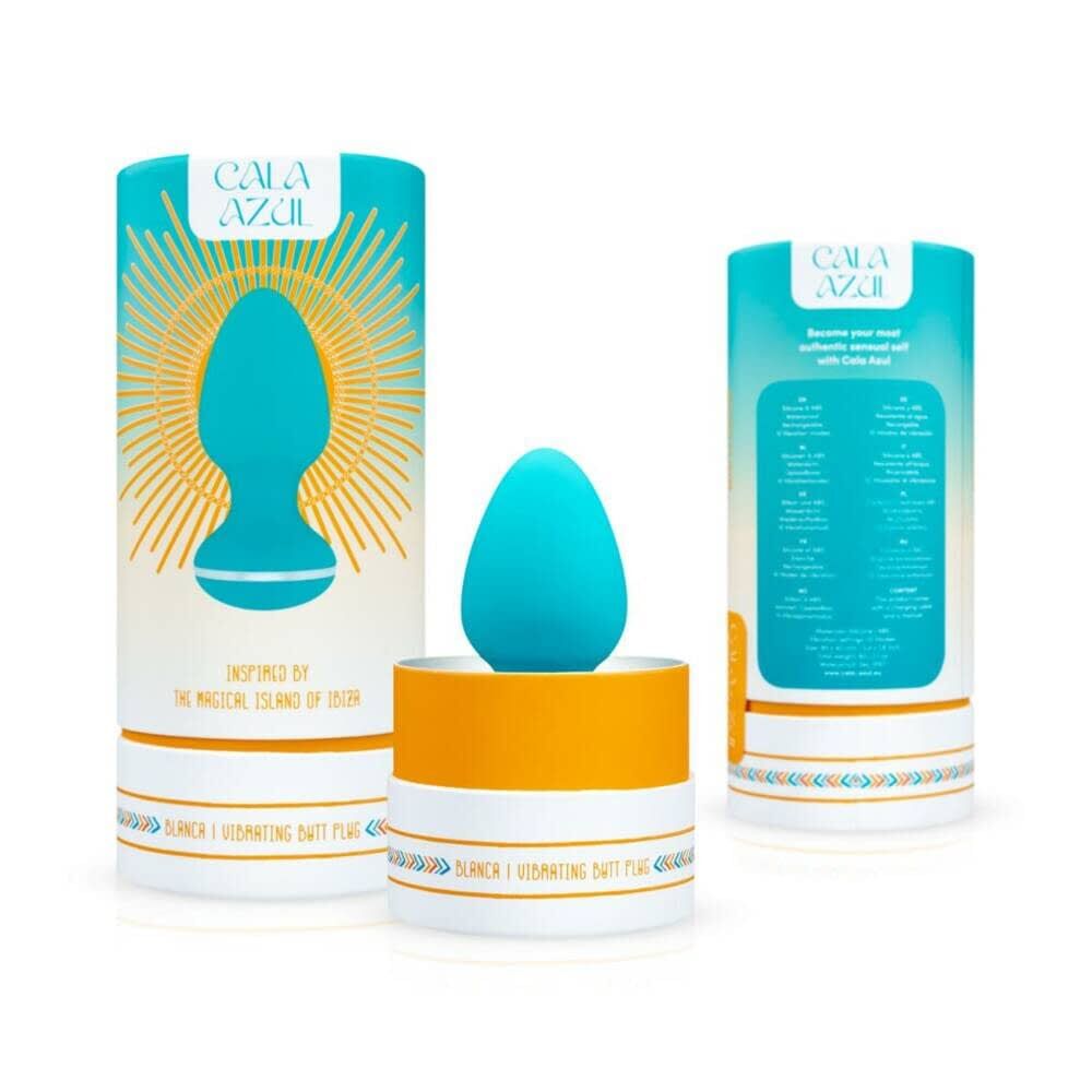 Анальна вібропробка Cala Azul Blanca Vibrating anal