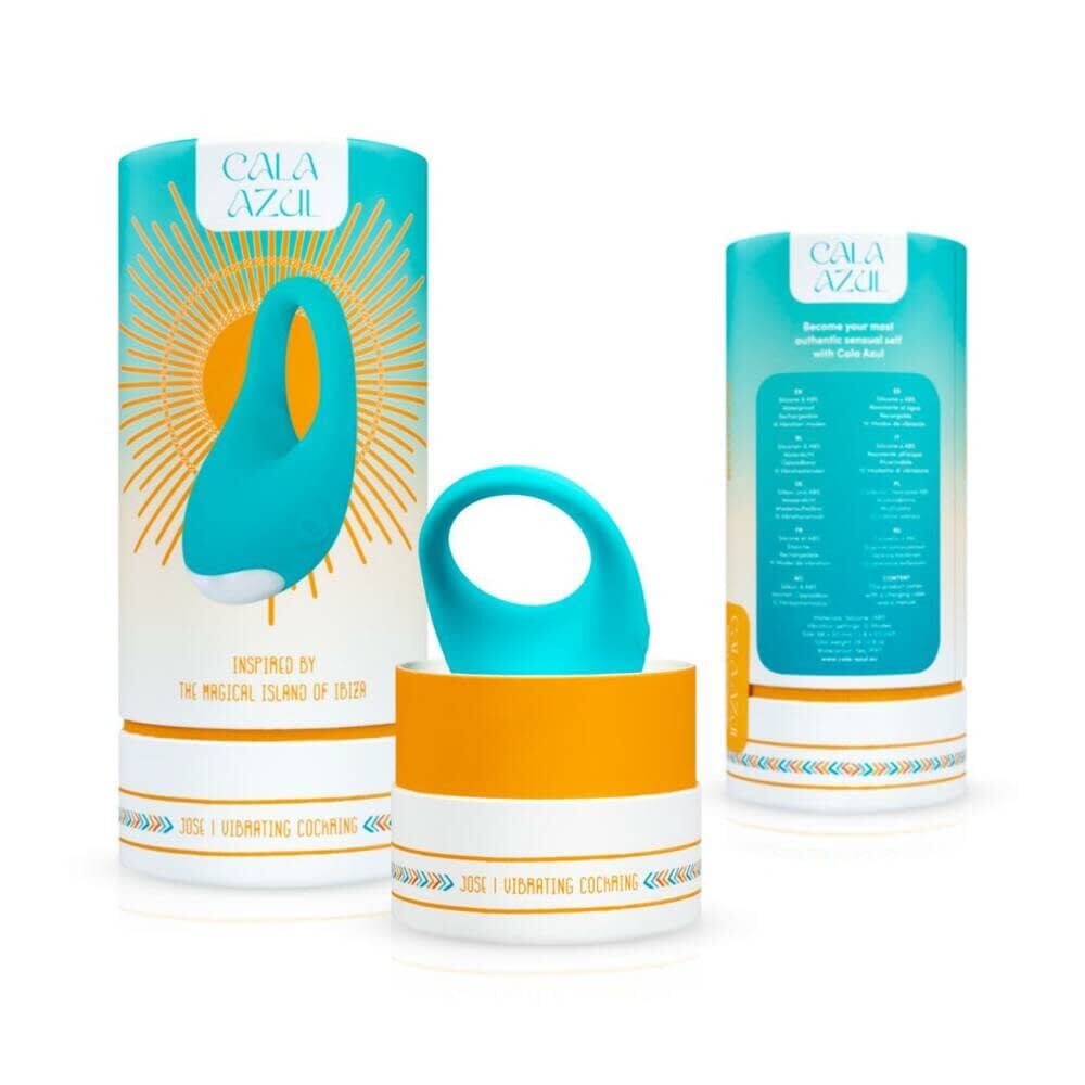 Ерекційне кільце з вібрацією Cala Azul Jose Vibrating Cockring