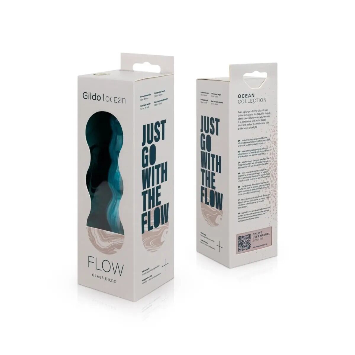 Скляний дилдо Gildo Ocean Flow