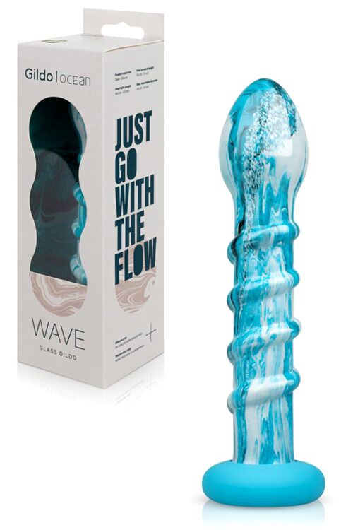 Скляний дилдо Gildo Ocean Wave