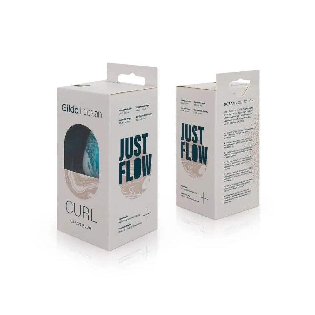 Скляна анальна пробка Gildo Ocean Curl