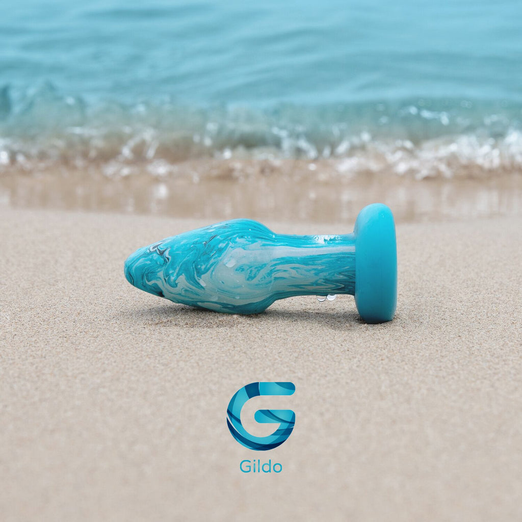 Скляна анальна пробка Gildo Ocean Curl