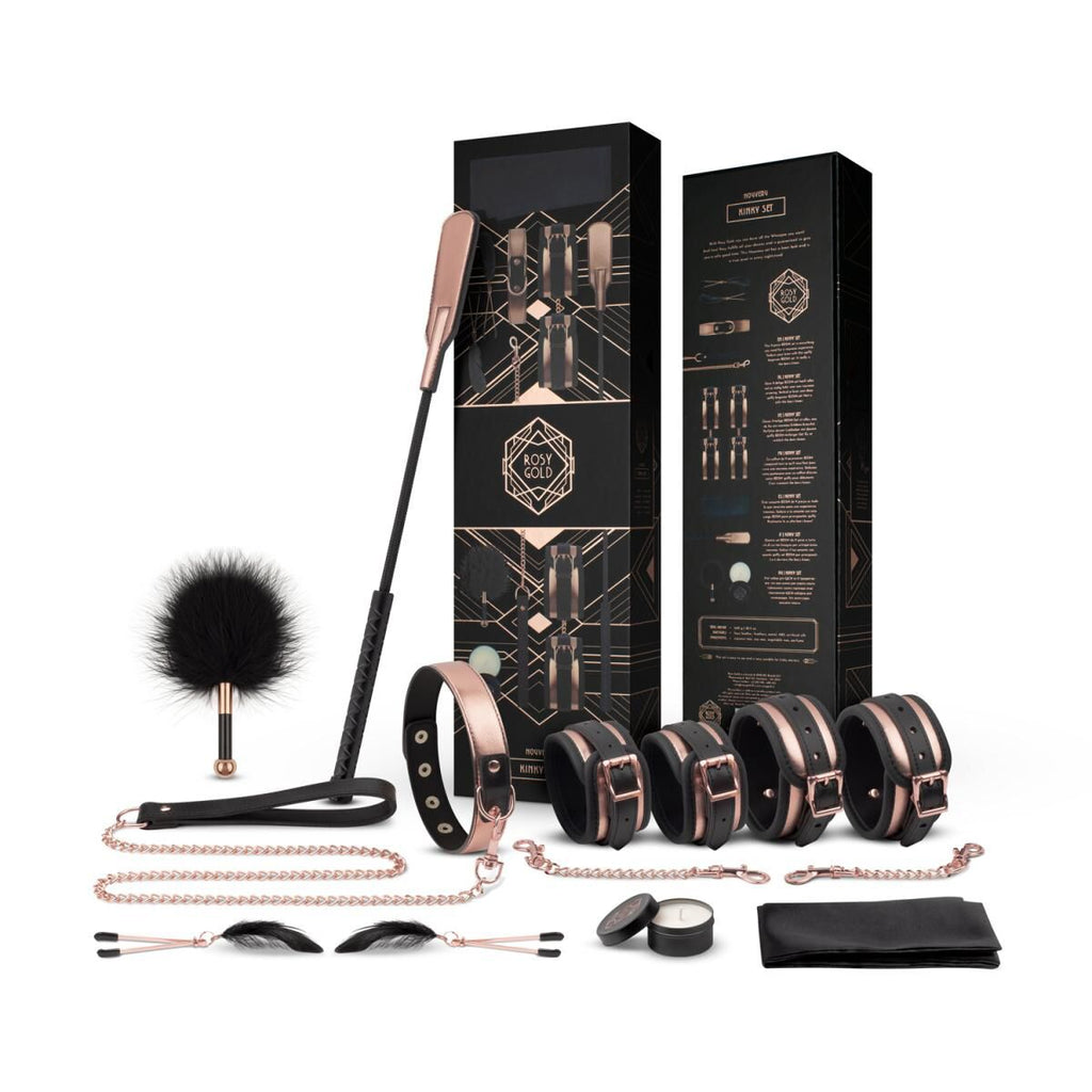 Шикарний набір для BDSM Rosy Gold Nouveau BDSM set