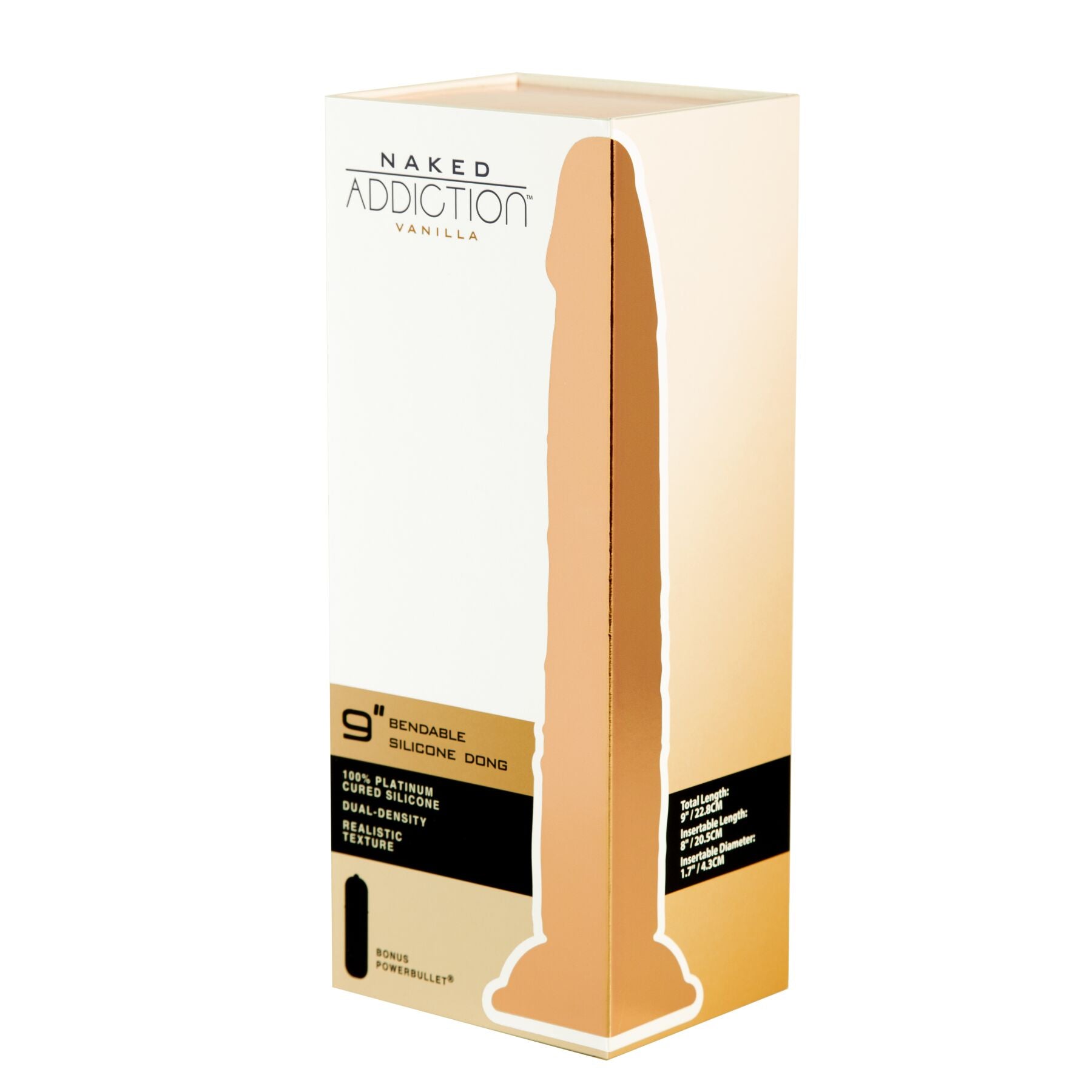 Фалоімітатор Naked Addiction 9″ Silicone Dual Density Bendable Dildo