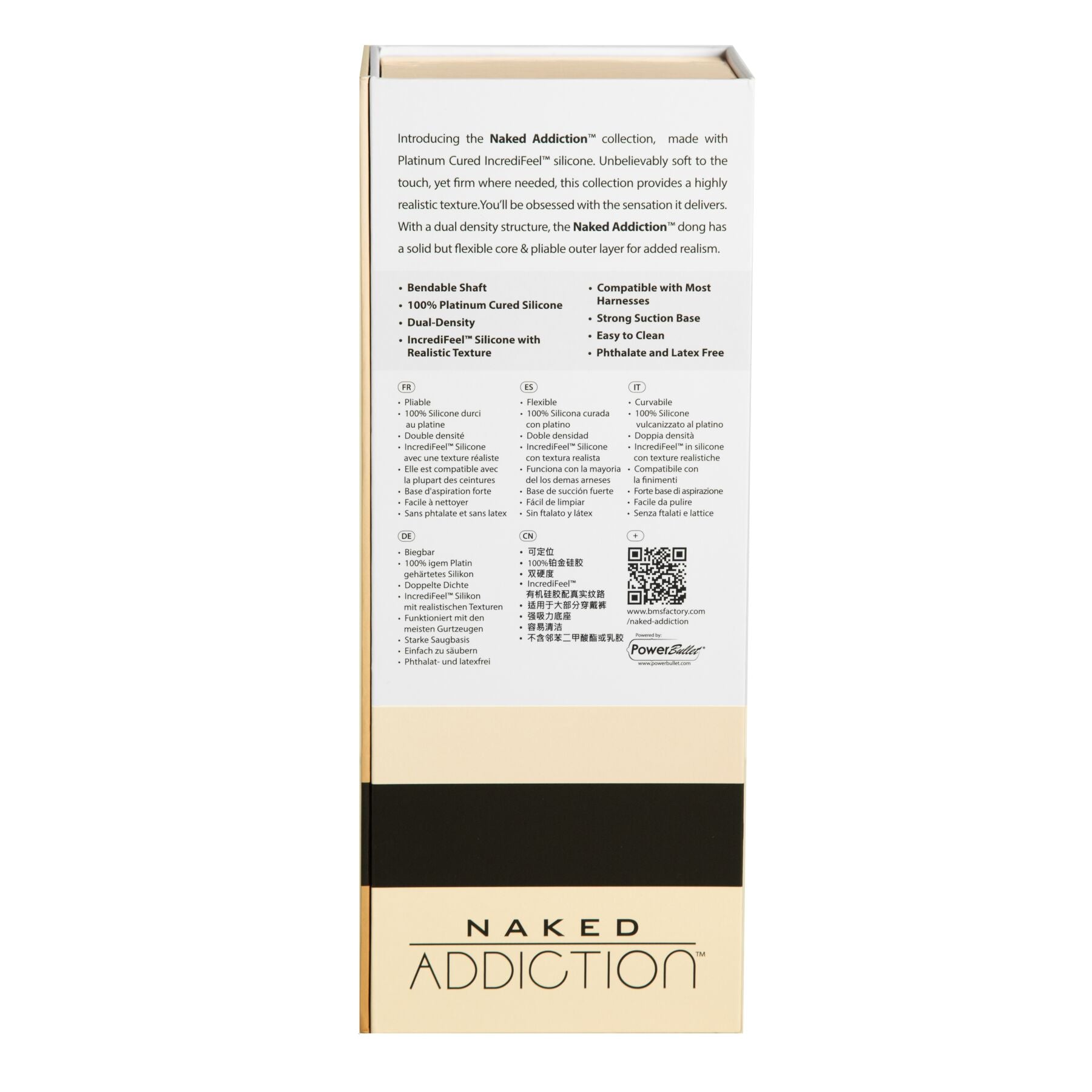 Фалоімітатор Naked Addiction 9″ Silicone Dual Density Bendable Dildo