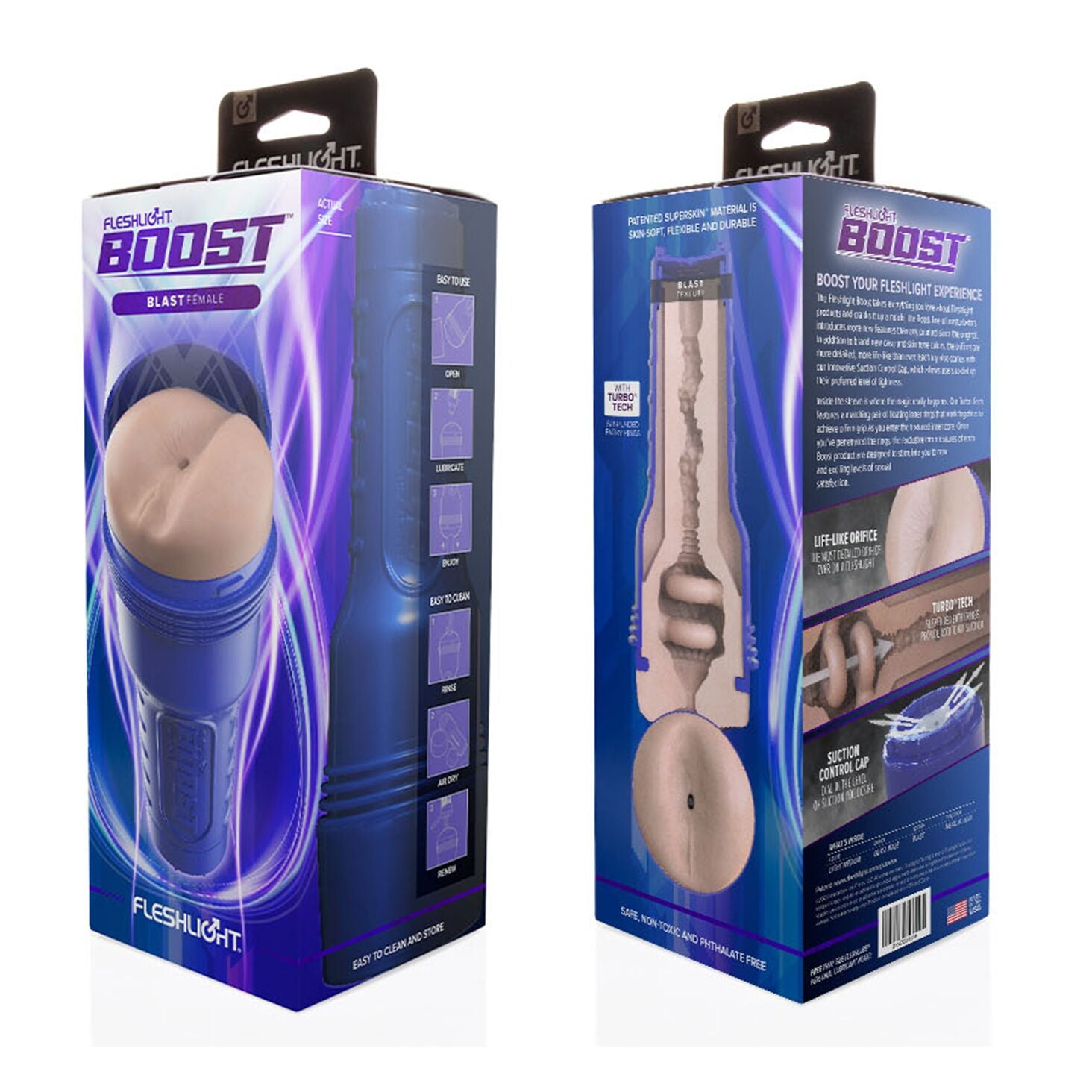 Мастурбатор-попка Fleshlight Boost Blast Female Light Medium Flesh