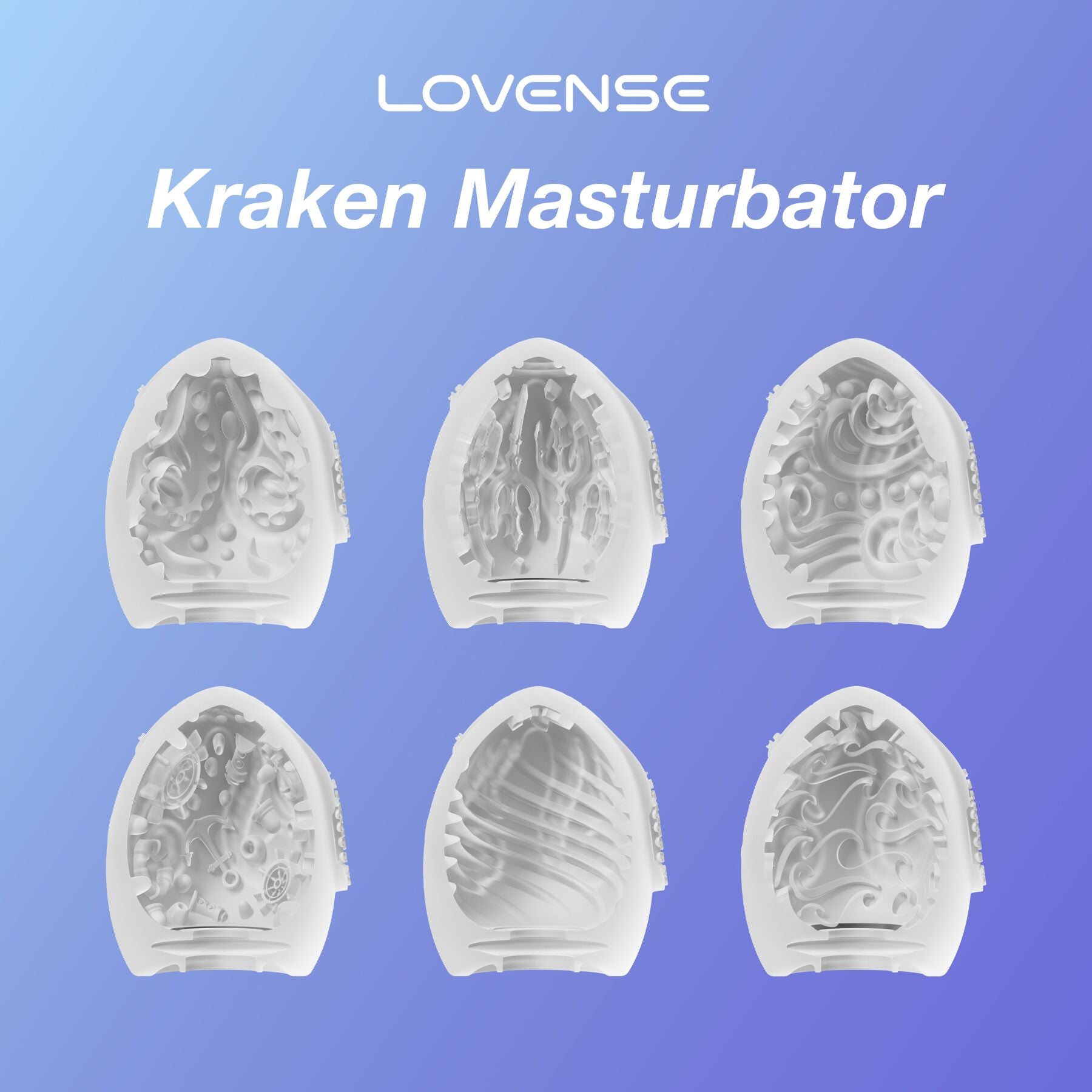 Набір мастурбаторів-яєць Lovense Kraken masturbator egg box