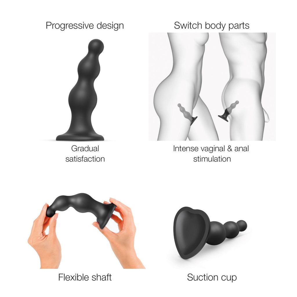 Насадка для страпона Strap-On-Me Dildo Plug Beads