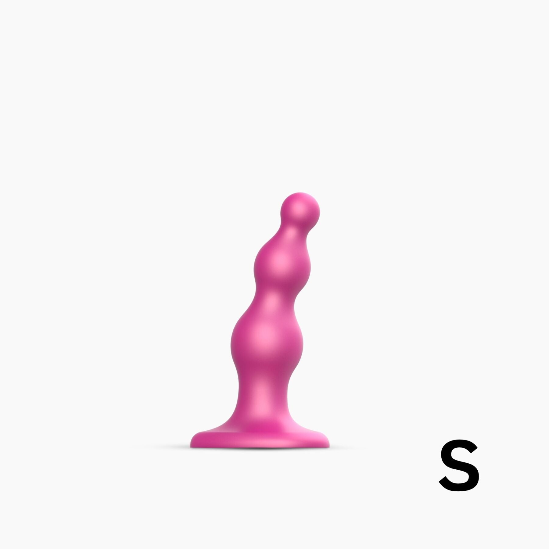 Насадка для страпона Strap-On-Me Dildo Plug Beads Dildo Plug Beads Framboise Metallic