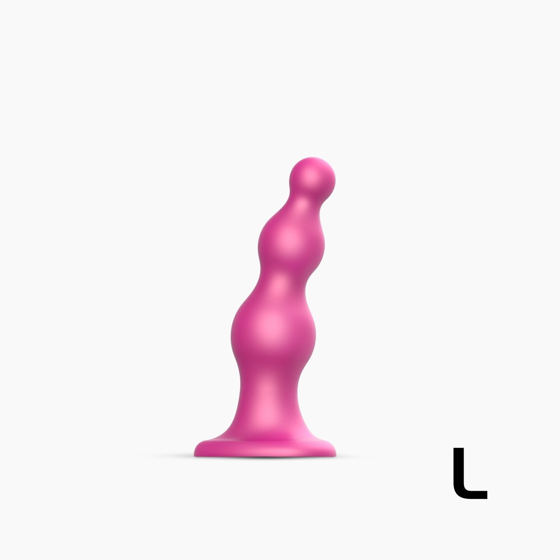 Насадка для страпона Strap-On-Me Dildo Plug Beads Dildo Plug Beads Framboise Metallic