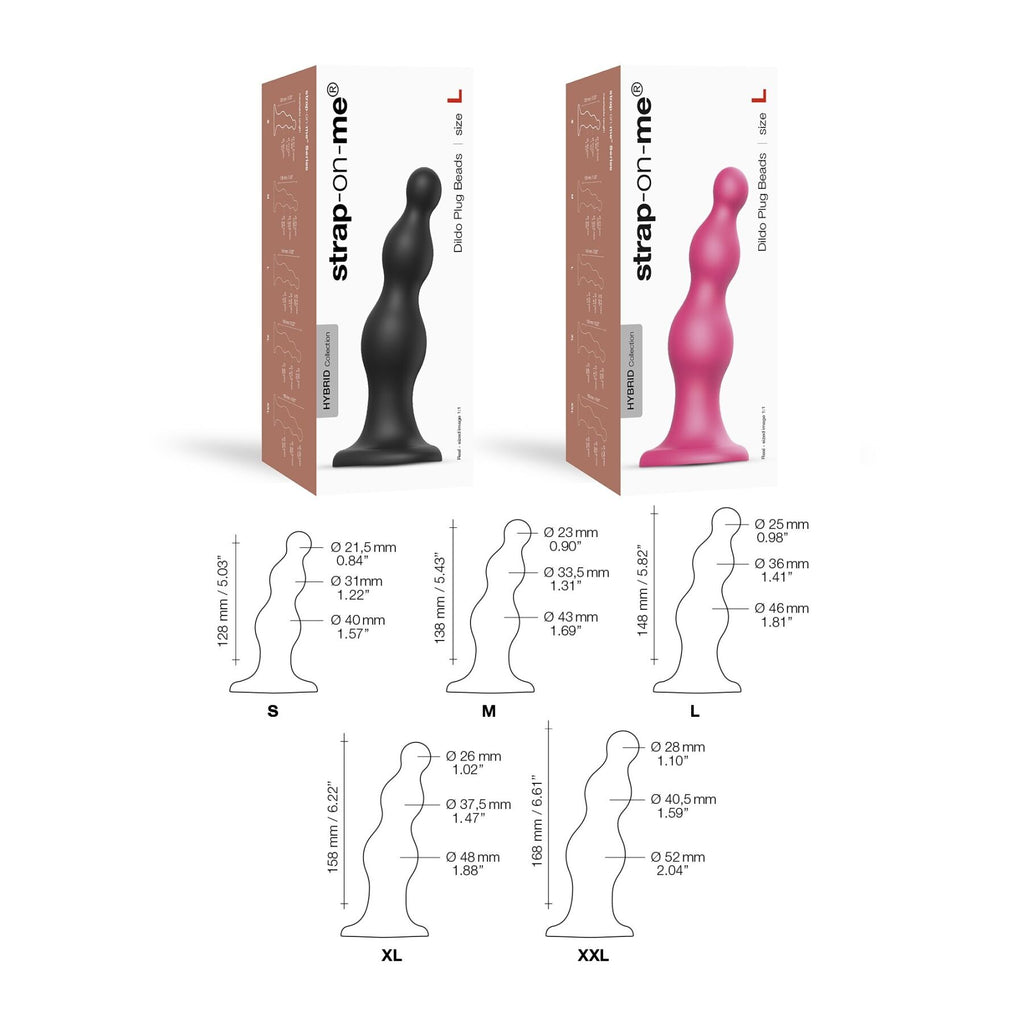 Насадка для страпона Strap-On-Me Dildo Plug Beads