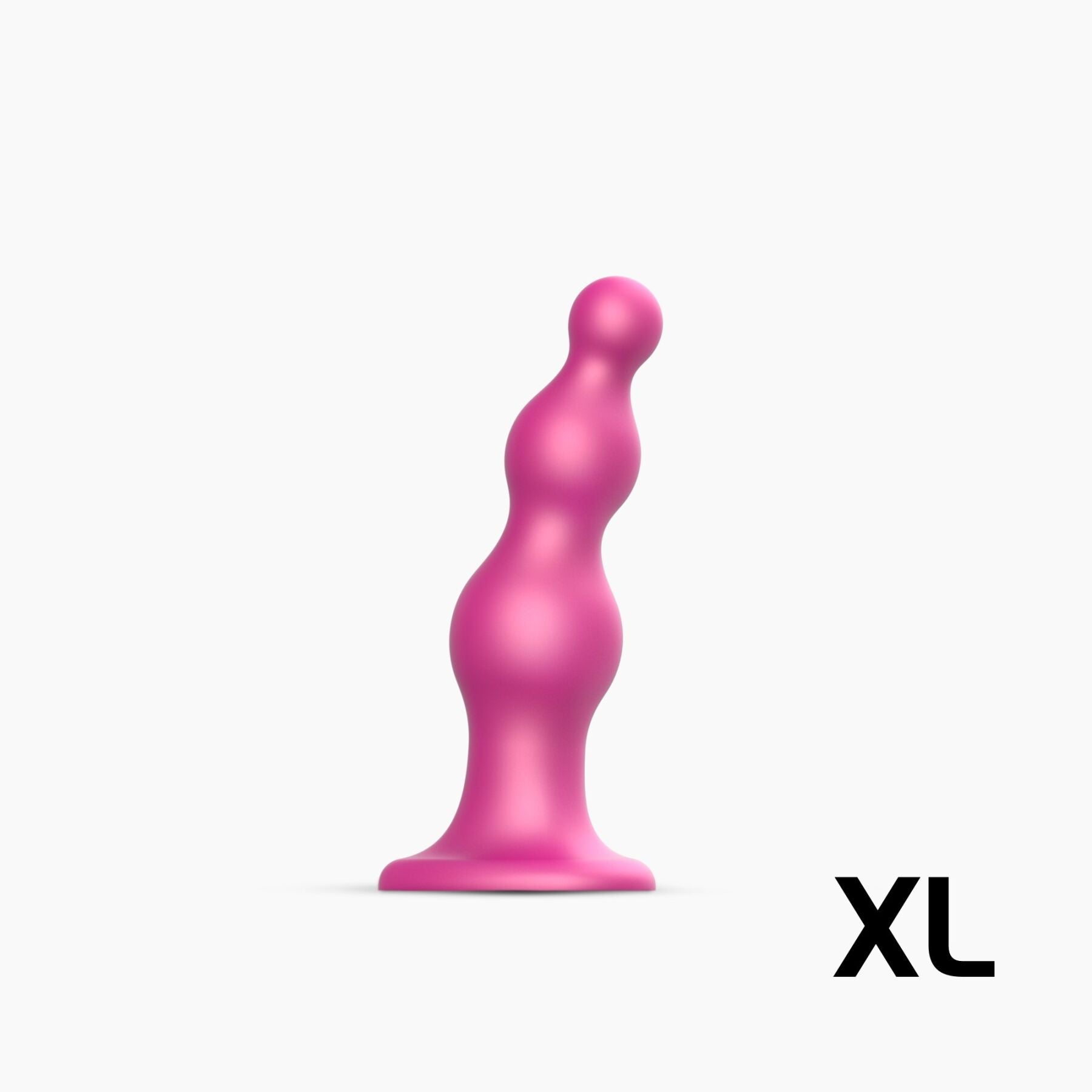 Насадка для страпона Strap-On-Me Dildo Plug Beads Dildo Plug Beads Framboise Metallic